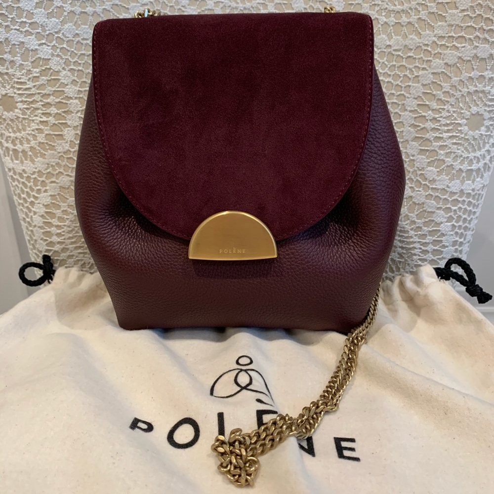 Polene Number One Mini in Burgundy